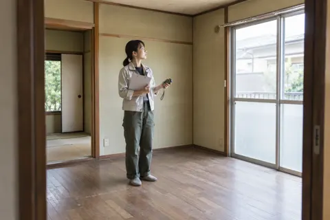 住まいを現地確認するイメージ