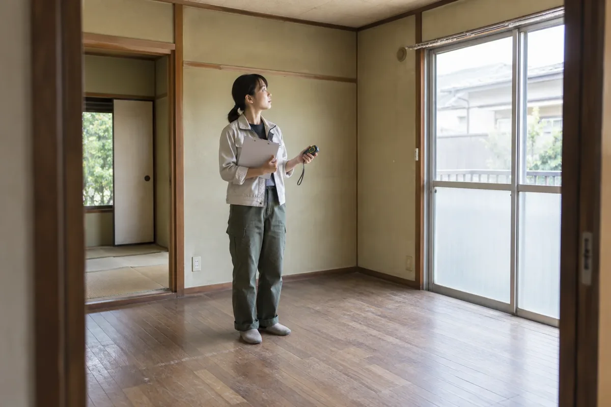 住まいを現地確認するイメージ